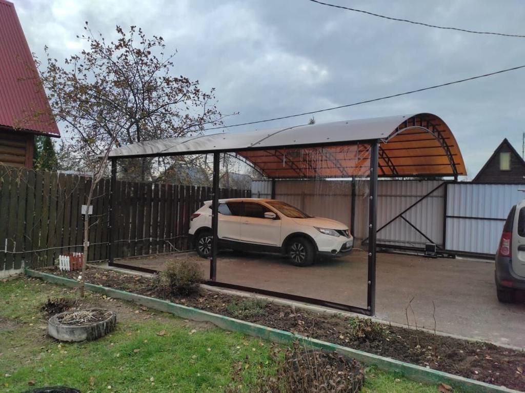 Прозрачные шторы ПВХ для навеса под автомобиль в городе Белоусово